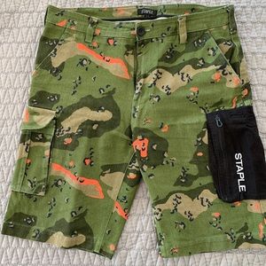 Gently used Staple camo shorts size 32